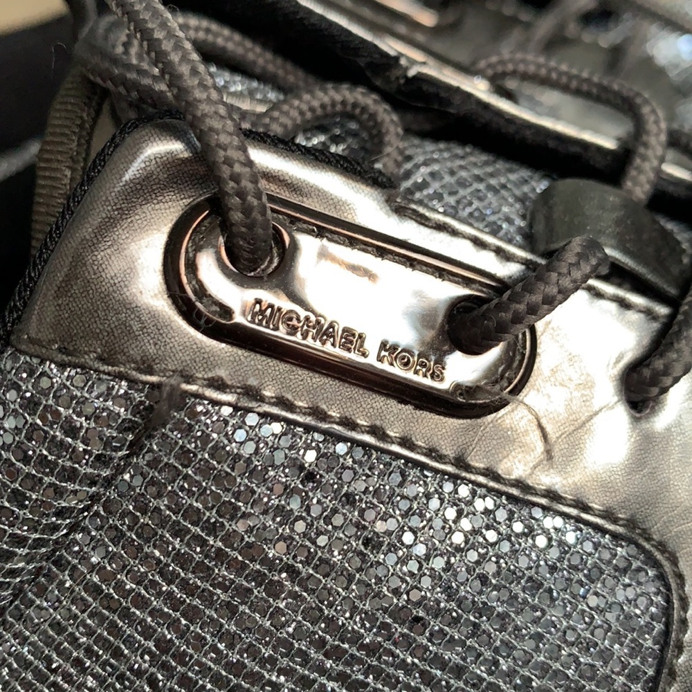 Michael Kors silver sneakers, 8.5 great condition. - Picture 2 of 5